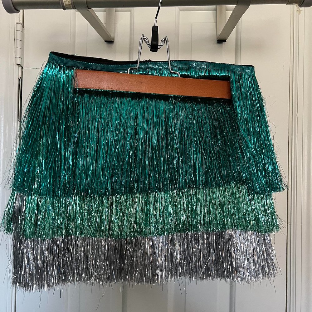 Taylor swift eras tour nasty gal tinsel skirt/short Worn once !